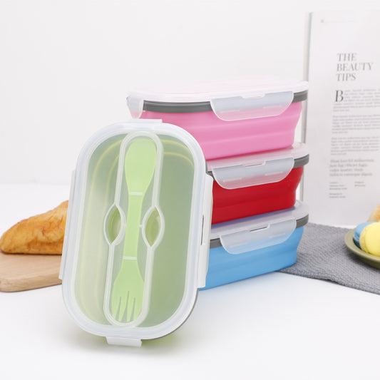 FOLDO - Boite à déjeuner pliable (couverts inclus)